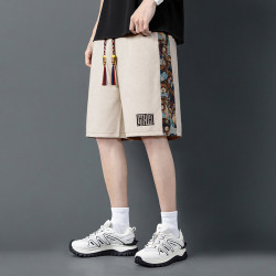 梵先生Mr.Vanset夏季休閒短褲男2025新款跑步運動大碼美式五分褲