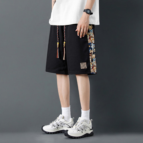 梵先生Mr.Vanset夏季休閒短褲男2025新款跑步運動大碼美式五分褲