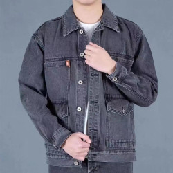 清倉撿漏乾活穿的牛仔外套男春秋工地建築上班勞保工作服
