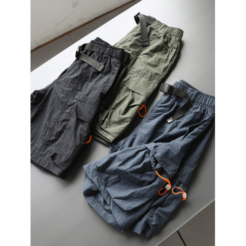 工裝機能風!速乾大口袋設計!夏季新款男士戶外運動濶腿直筒短褲 工裝機能風!速乾大口袋設計!夏季新款男士戶外運動濶腿直筒短褲