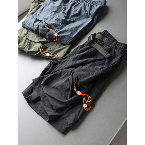 工裝機能風!速乾大口袋設計!夏季新款男士戶外運動濶腿直筒短褲 工裝機能風!速乾大口袋設計!夏季新款男士戶外運動濶腿直筒短褲