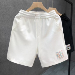 歐貨高級時尚白色短褲男潮牌外穿五分褲2026夏季新款男士速乾褲子