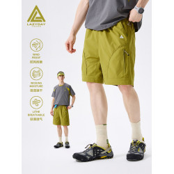 LAZY DAY戶外登山耐磨速乾運動短褲男夏季輕薄透氣徒步五分工裝褲