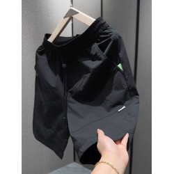 歐貨短褲男2025夏季透氣舒適薄款時尚純色百搭潮流男士休閒五分褲