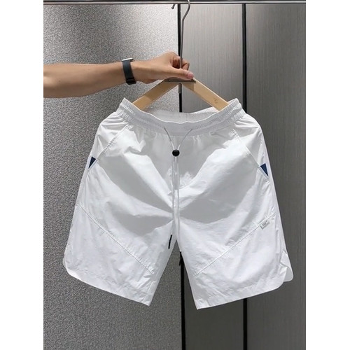 歐貨短褲男2025夏季透氣舒適薄款時尚純色百搭潮流男士休閒五分褲