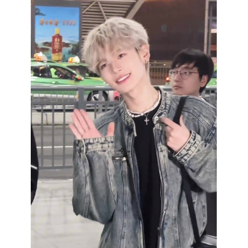 美式復古短款牛仔外套男高級感痞帥春秋cleanfit立領拉鍊墊肩夾克