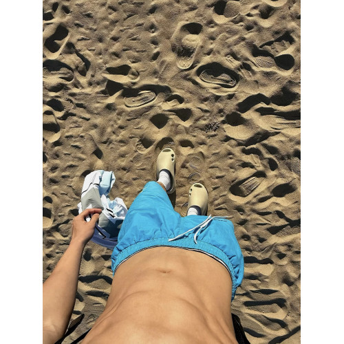 夏日美式多巴胺風休閒速乾五分褲男女夏季慵懶寬鬆薄款沙灘短褲