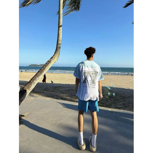 夏日美式多巴胺風休閒速乾五分褲男女夏季慵懶寬鬆薄款沙灘短褲