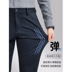 男士冬季褲子2025新款直筒休閒褲男加絨加厚爸爸純棉寬鬆秋冬男褲