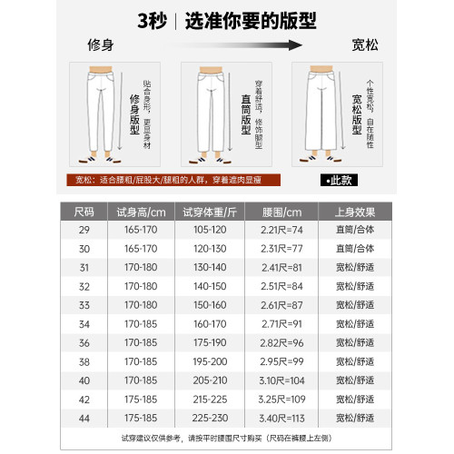 男士春季褲子2026新款直筒休閒褲男大碼爸爸純棉寬鬆夏季薄款男褲