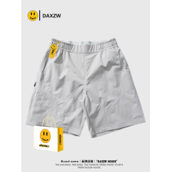 daxzw潮牌百搭美式高街夏季寬鬆簡約五分褲潮牌短褲男女同款休閒