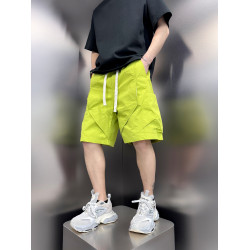 2025新款美式復古潮流簡約短褲男款寬鬆休閒速乾沙灘褲痞帥五分褲