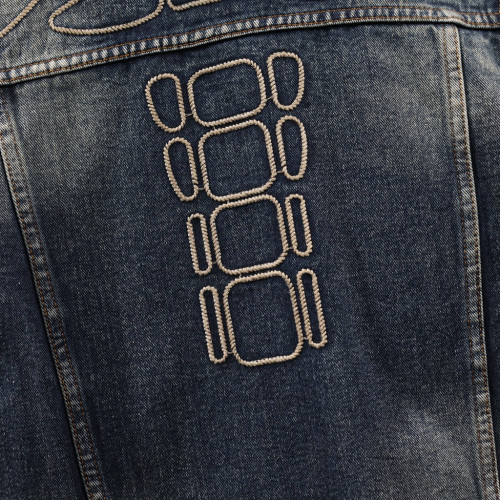 春秋2026新款歐美街頭牛仔外套男繙領休閒夾克男裝刺綉痞帥上衣服