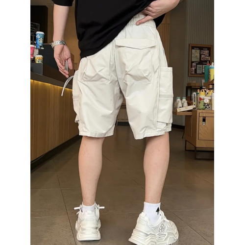 夏季美式潮牌工裝多口袋休閒短褲男士時尚戶外百搭直筒透氣五分褲