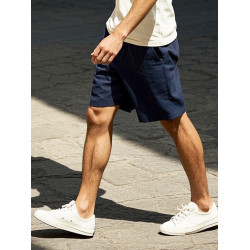 AK男裝 夏季新款 復古全棉寬鬆直筒工裝短褲男士休閒簡約舒適中褲