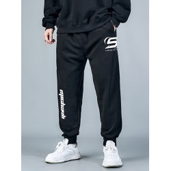 冬季加絨加厚衛褲純棉加肥加大碼運動褲胖子休閒褲青年寬鬆束腳褲