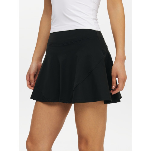 Oneup高級白色網球裙防走光透氣瑜珈羽毛球運動A字半身短裙褲女士