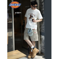 Dickies帝酷適25春夏款休閒寬鬆多口袋工裝短褲松緊腰圍男女情侶