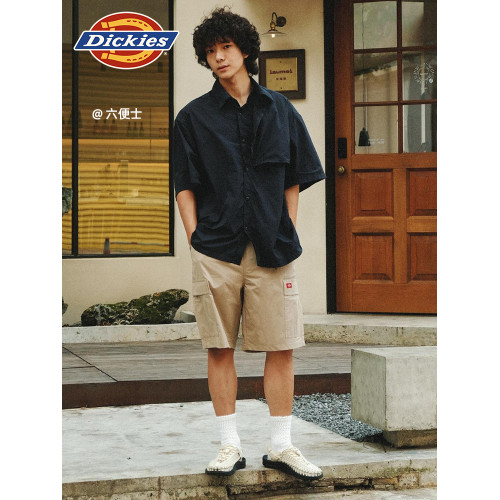 Dickies帝酷適25春夏款休閒寬鬆多口袋工裝短褲松緊腰圍男女情侶