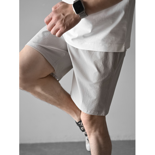 UPF50+原紗防曬Teflon三防四面彈薄款輕量化運動戶外短褲夏季男士