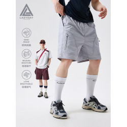 LAZY DAY戶外吸濕速乾機能耐磨運動短褲男夏季輕薄透氣工裝五分褲