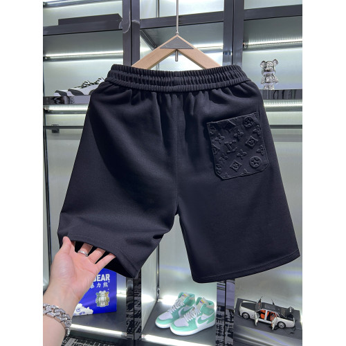 歐貨高級感壓花工藝休閒運動短褲男士潮牌2025夏季新款沙灘五分褲