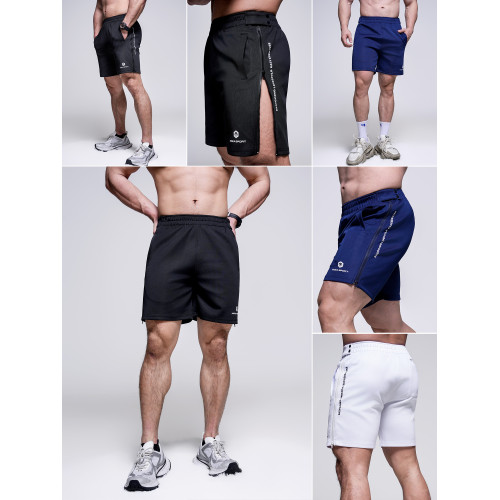 墨立方高級運動健身短褲男款寬鬆美式籃球跑步訓練三分四分褲子潮