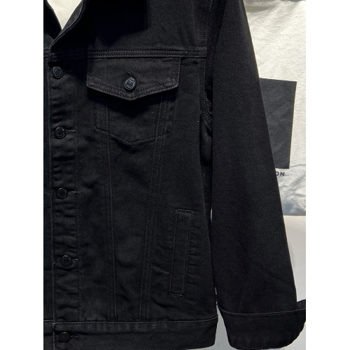 純黑色高級牛仔外套男秋冬新款2025高級感痞帥復古寬鬆短款夾克衣