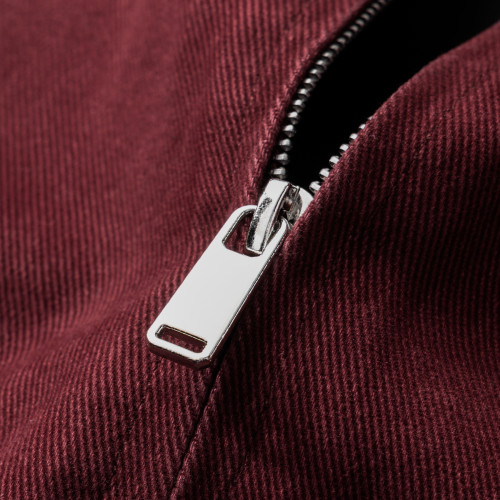 2026新年戰袍皮埃矇特酒紅重磅牛仔外套男士春秋寬鬆美式工裝夾克