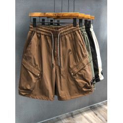 冰孔透氣戶外機能風口袋輕薄工裝短褲男士休閒褲夏季寬鬆五分褲子