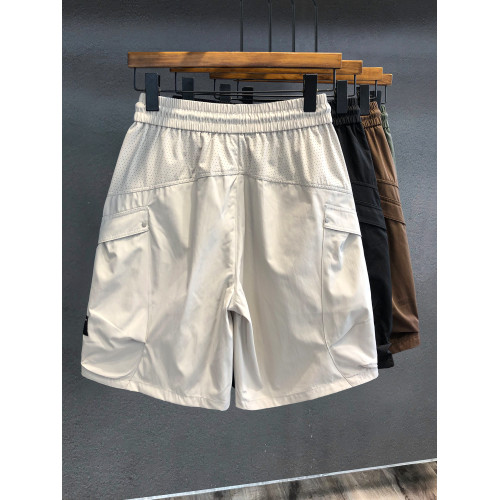 冰孔透氣戶外機能風口袋輕薄工裝短褲男士休閒褲夏季寬鬆五分褲子