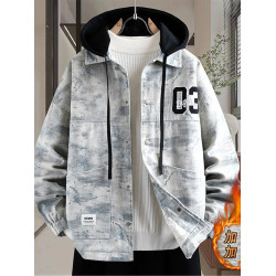 秋冬牛仔外套男潮流2025新款青少年初中學生痞帥潮牌加棉加厚夾克