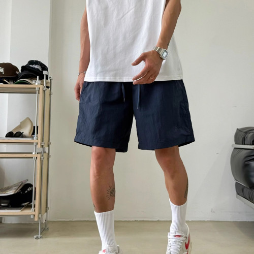 美式休閒輕薄透氣運動短褲男女夏季速乾寬鬆健身沙灘直筒五分褲潮