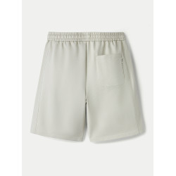 HLA/海瀾之家抽繩系帶休閒中褲春夏時尚撞色刺綉洗水彈力短褲男