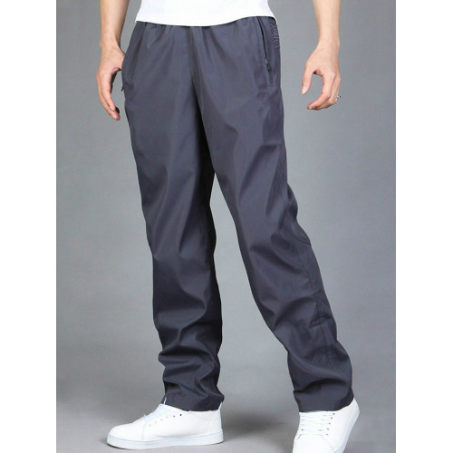 男士運動褲春秋休閒褲長褲冬季加絨直筒寬鬆大碼速乾褲夏季男褲子