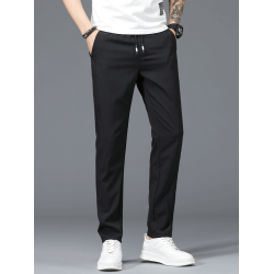 褲子男款2025秋冬新款休閒長褲男士運動褲加絨寬鬆直筒褲子男冬季