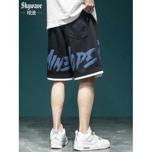 潮牌爆款短褲男寬鬆加肥加大碼夏季新款五分運動褲子休閒衛褲中褲