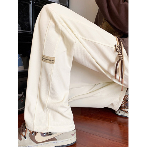 青少年褲子男士春秋季運動衛褲2026新款寬鬆直筒潮牌痞帥休閒長褲