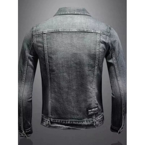 漫威毒液牛仔外套男春秋季美式復古做舊潮流修身機車夾克工裝上衣