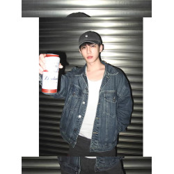 cleanfit美式復古牛仔外套男春季新款水洗繙領工裝夾克潮牌男穿搭