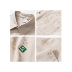 櫻花的季節 | 設計師品牌 | EFRP滿身印花短袖襯衫男夏季2025新款