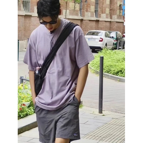 許光漢同款美式速乾四分短褲男夏季輕薄透氣運動休閒沙灘尼龍短褲