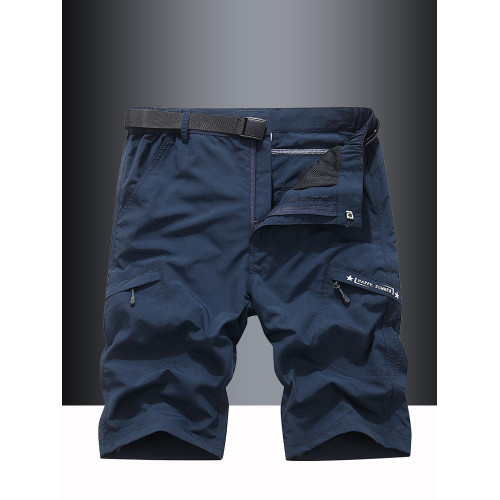 2025夏季新款多口袋速乾短褲男士戶外透氣運動寬鬆休閒工裝五分褲