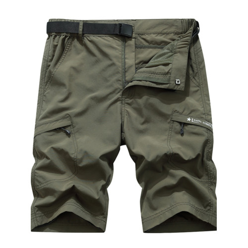 2025夏季新款多口袋速乾短褲男士戶外透氣運動寬鬆休閒工裝五分褲