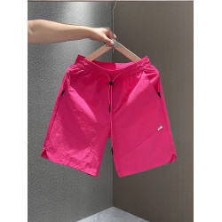 夏季薄款百搭沙灘褲五分褲男士運動休閒短褲寬鬆透氣速乾褲子中褲