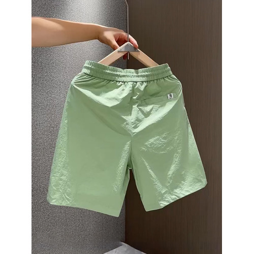 夏季薄款百搭沙灘褲五分褲男士運動休閒短褲寬鬆透氣速乾褲子中褲