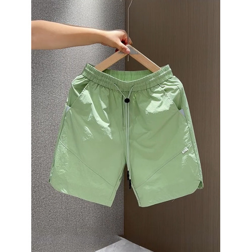 夏季薄款百搭沙灘褲五分褲男士運動休閒短褲寬鬆透氣速乾褲子中褲