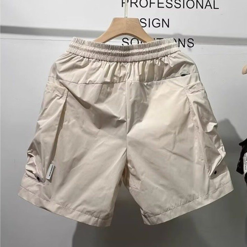 戶外大口袋工裝短褲男夏季薄款冰絲速乾五分褲機能風休閒四分中褲