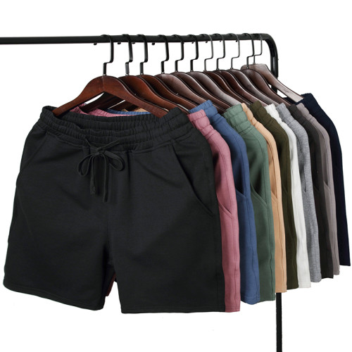 膝上超短四分褲男士夏季針織運動薄款4分衛褲健身跑步居家沙灘褲