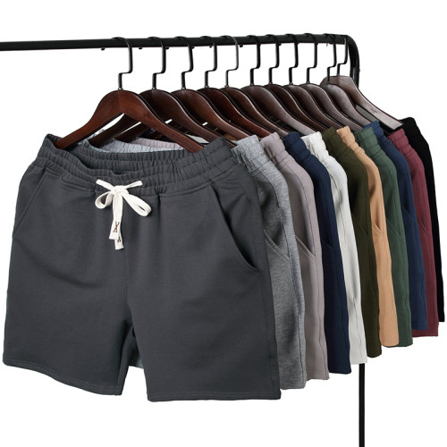 膝上超短四分褲男士夏季針織運動薄款4分衛褲健身跑步居家沙灘褲